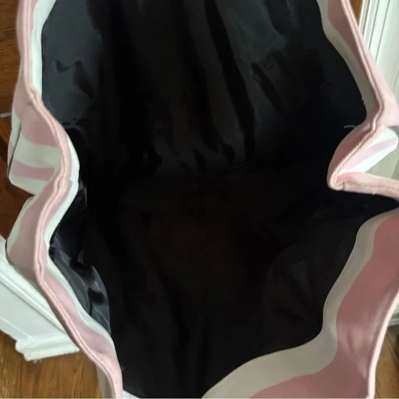 Victoria Secret Pink Striped Tote Bag XO - Picture 6 of 8